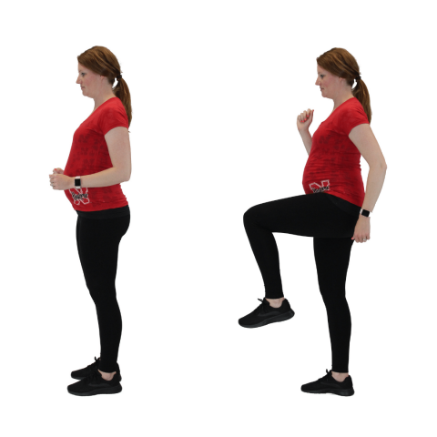 march exercise while pregnant 